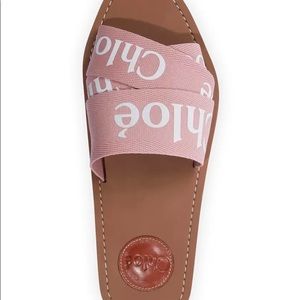 Chloe Woody Flat slides